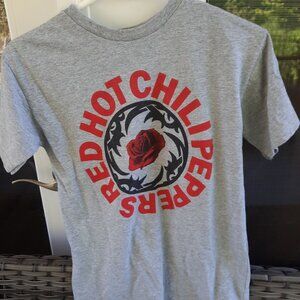 Red Hot Chili Peppers Gray T-Shirt Small-Free Shipping